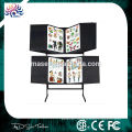 2015 New invention elegant cosmetic beauty salon tattoo flash rack, professional 56 double side panes tattoo display stand shelf